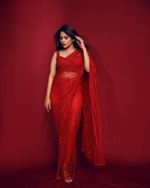 NEW  DESIGNERS WORK PARTY WERE SAREE