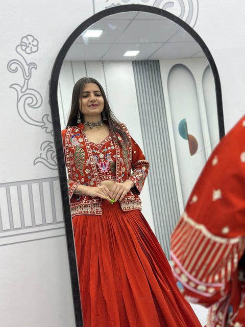 New Festival Special crop top Micro Cotton handwork Lehenga
