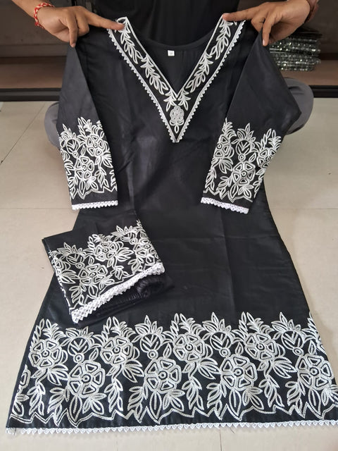 New beautifully  Embroidery work  embroidery chain work Code Set