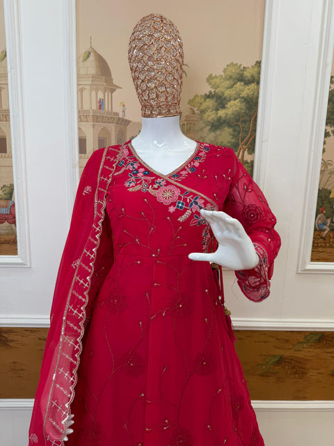 New FESTIVAL SPECIAL EMBROIDERED GOWN WITH DUPATTA & PENT3 PIECE EMBROIDERED GOWN