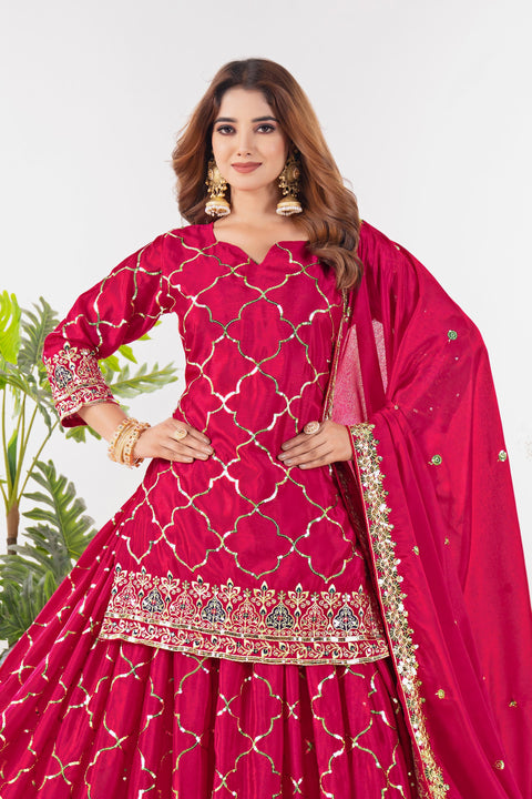 New Designer Party Wear Look Top , Sharara Plazzo  and Dupatta
