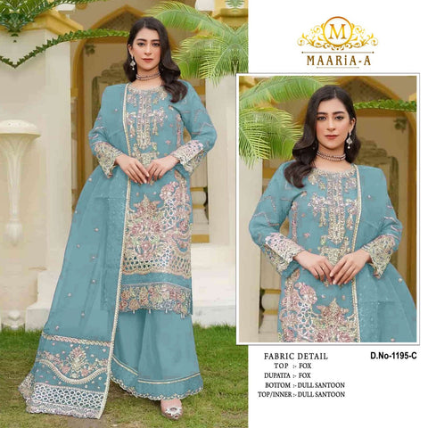 New beautiful Multi Thread & Jari WithSequence Embroidery Stich Khatli Work dress