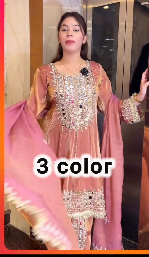 NEW DeSIGNER PARTY WEAR LOOK  TOP WITH DHOTI