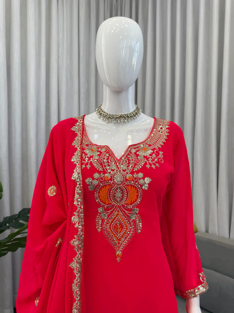New Beautiful Elegant Ethnic WearDesigner Sharara Set