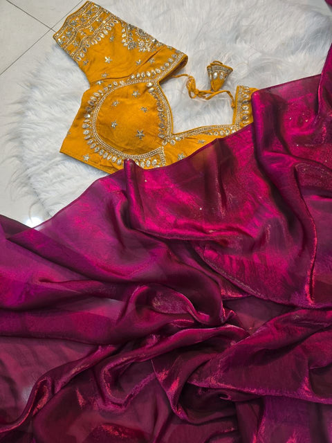 New Launching 
designer Havy Space Silk Saree