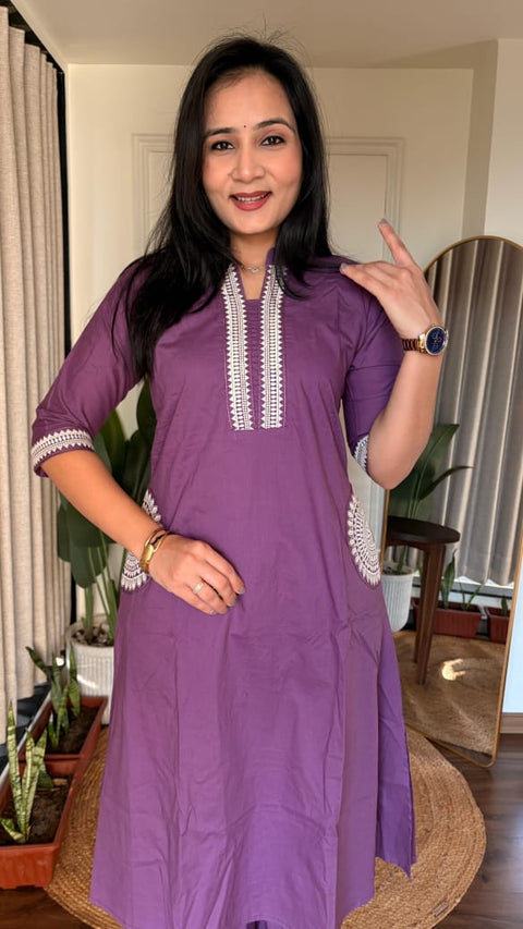 New PRESENTING YOU A VERY BEAUTIFUL A LINE KURTI WITH PLAZO