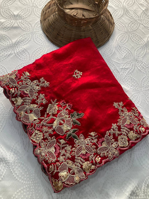 New Launch Party Wear Soft Fendy Chiffon Saree
