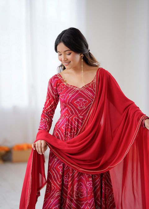 New Party Wear Look Pure Viscos Reyon Gown