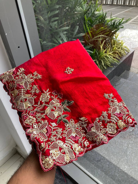 New Launch Party Wear Soft Fendy Chiffon Saree