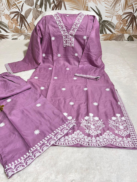New PURE REYON FABRIC WID LAKHNAVI  STYLE WORK