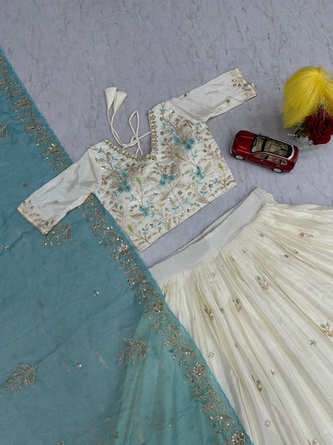 New Festival Embroidery Thread and SequenceLehenga Choli