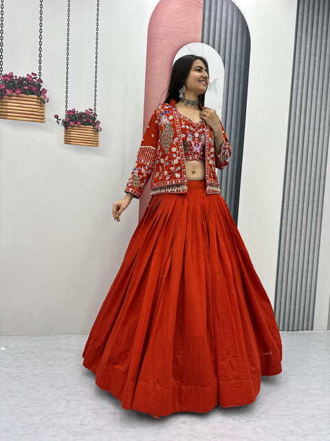 New Festival Special crop top Micro Cotton handwork Lehenga