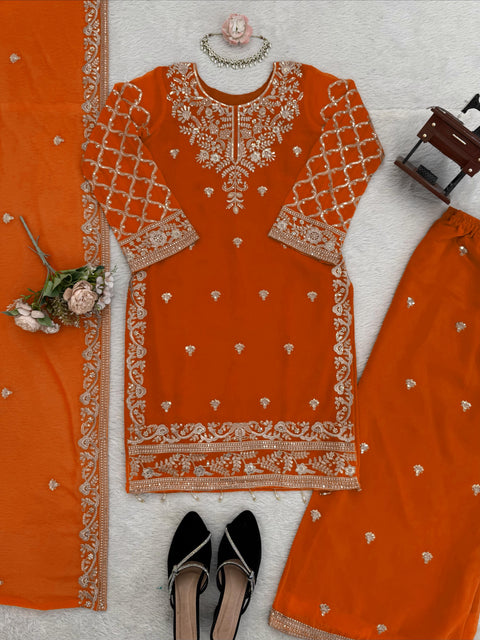 New Premium Elegant Ethnic WearCrafted in Classy Tones with Premium Fabric Designer Palzoo Set