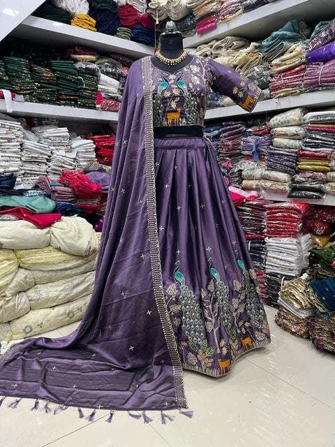 New Pure Chinon Launching Wedding wear Lehenga Choli