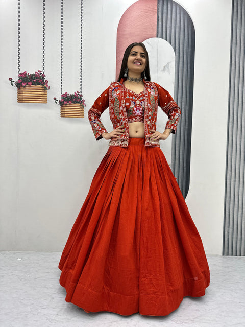 New Festival Special crop top Micro Cotton handwork Lehenga