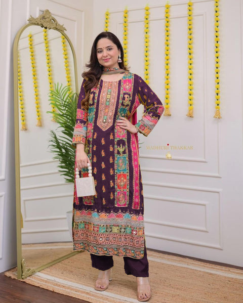 NEW LAUNCHING digital printssequin embroidery and lace detailings Pakistani Suit