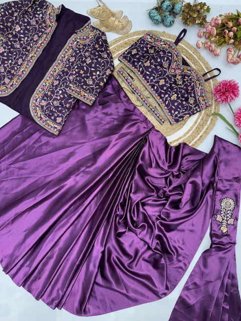 New Super Hit Ready To Wear Saree With Jacket Saree