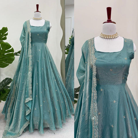 New Premium Micro thread  with sequence Fandy Silk Dress