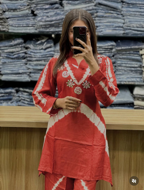 New Premium Print Pure Cotton Super Quality kurta cord set