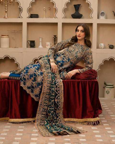 New Designer Party Wear Look Top-Plazzo and Dupatta