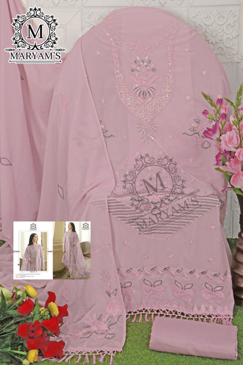 New Pakistani Heavy Faux Georgette With Embroidery Sequence Work Dress