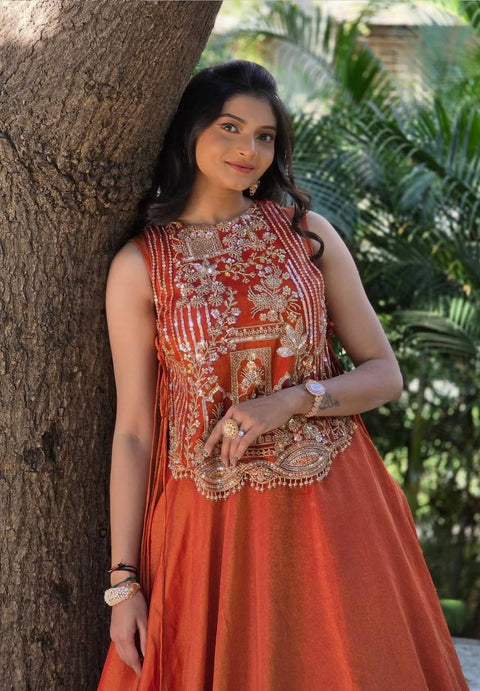 New  Festival Special embroidery trade and sequence lengha Choli