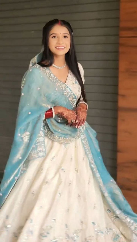 New Festival Embroidery Thread and SequenceLehenga Choli