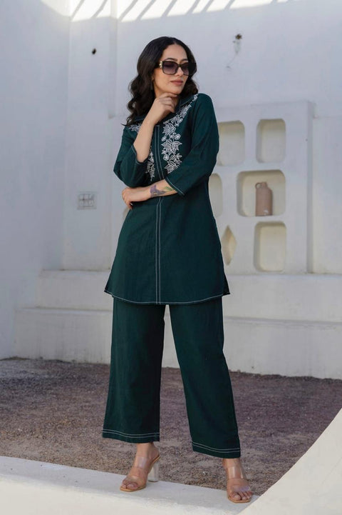 New Launchsolid cotton  co-ord set