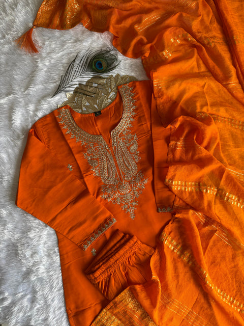 New Designers Kurti Pent Dupatta Set