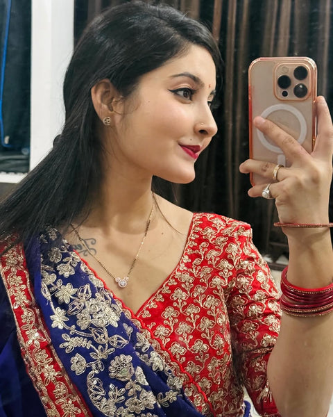 New Heavy Sequence & Coading Lace Border in Saree Work