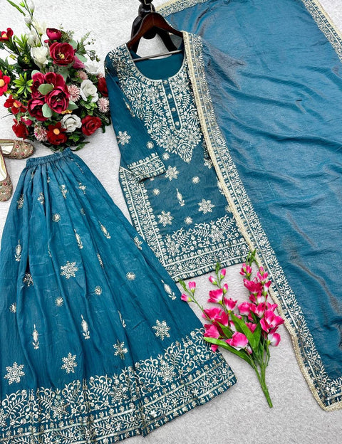 New Design Trending Reddy To Wear Top Sarara dupatta