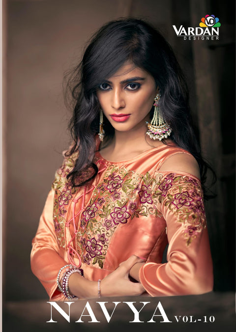 New Triva Silk With Heavy Embroidery Inner Stiched Dress