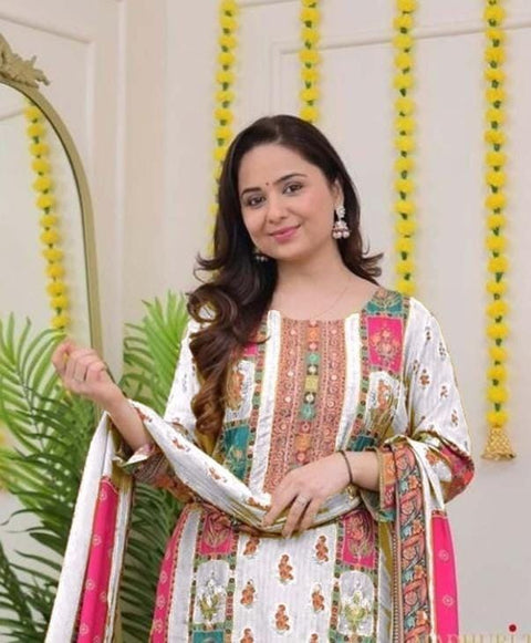 NEW LAUNCHING digital printssequin embroidery and lace detailings Pakistani Suit
