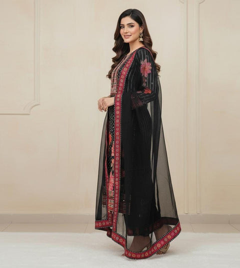 New Original Mirror Work Exquisite Muslin Pakistani Suit
