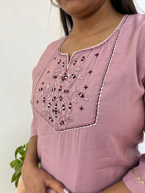 New Designers Kurti Pent Dupatta 3 pic Set