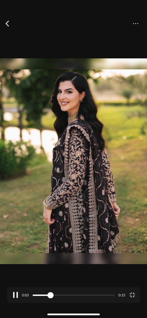 New Designer Party Wear Look Top-Plazzo and Dupatta With Heavy Embroidery Work