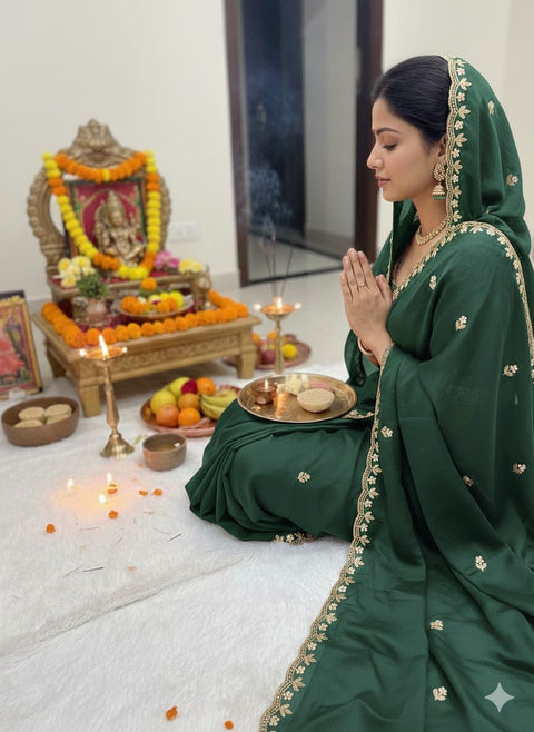 New Arrivals BestBeautiful Zari Embroidery Work With All Over Handwork With Cut Work Border Saree