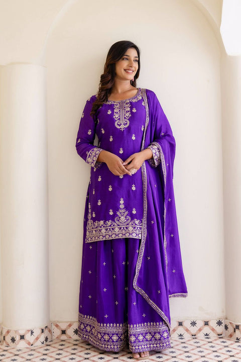 New Chinon Silk Embroidery Sequence Design Work dress