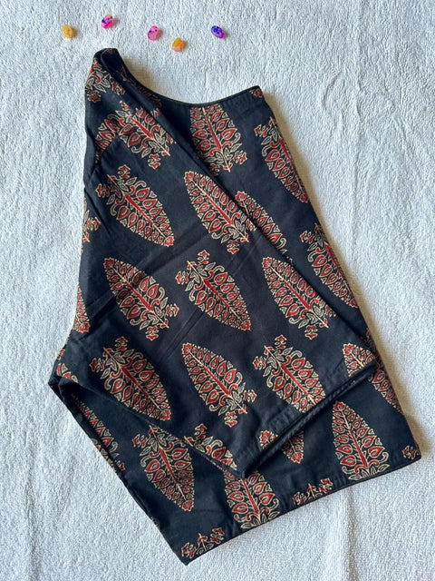New Beautiful Pure Ajrakh HandBlock Cotton blouse