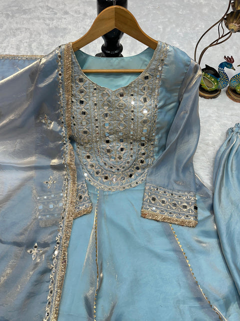 NEW DeSIGNER PARTY WEAR LOOK  TOP WITH DHOTI
