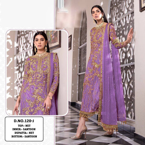New Pakistani Design Embroidery Work With Diamond Work Dress